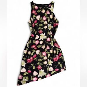 Club Monaco 100% silk floral sleeveless dress size 10